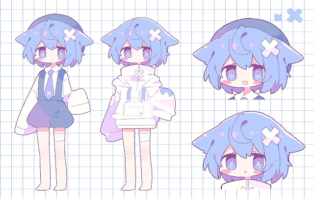 蒼世カイ(UTAU) 立ち絵素材 1